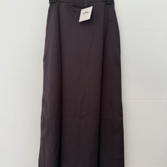 OUNCE Long Maxi Skirt Conservative Gray or Navy Blue New - Picture 2 of 7
